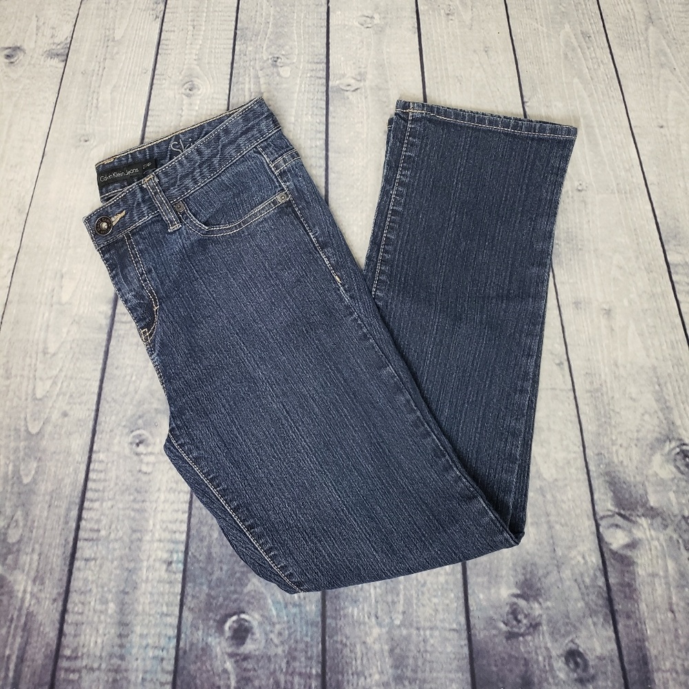 ⬇️ Calvin Klein Blue Skinny Jeans Size 4P/27P